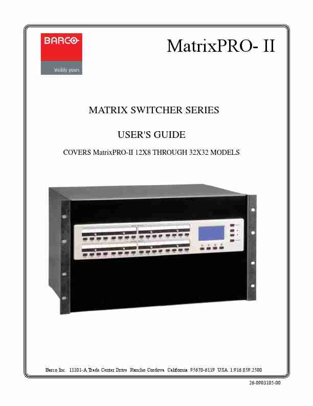 Barco Camcorder matrixpro-II 12x8-page_pdf